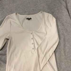 white longsleve top